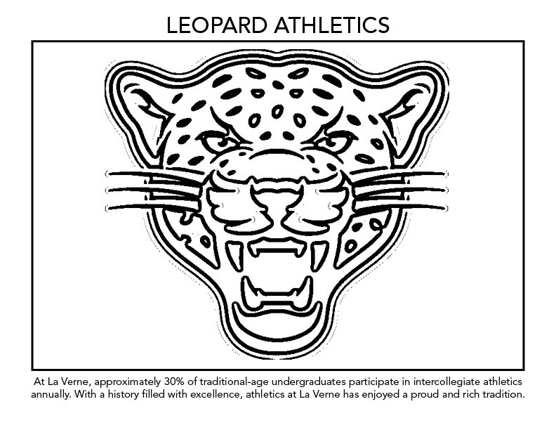 Coloring Page Leopard Athletics