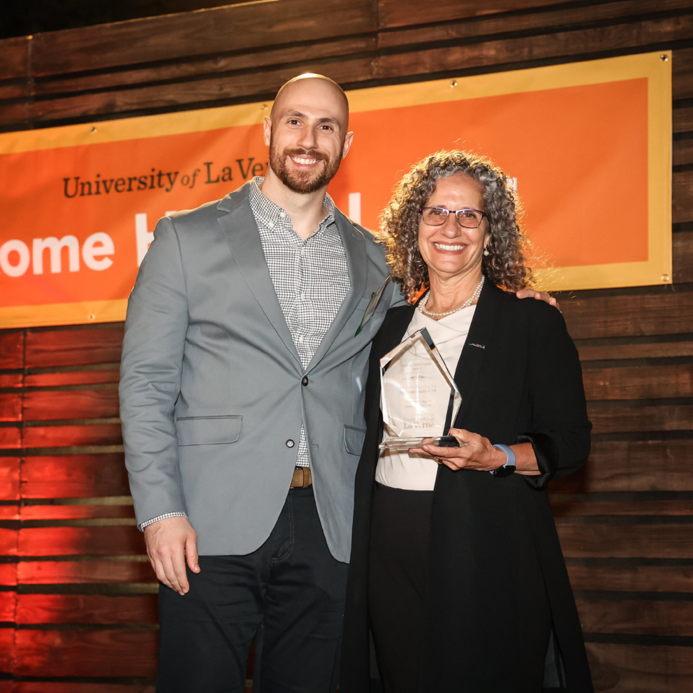 President Devorah Lieberman with Colin Buckley