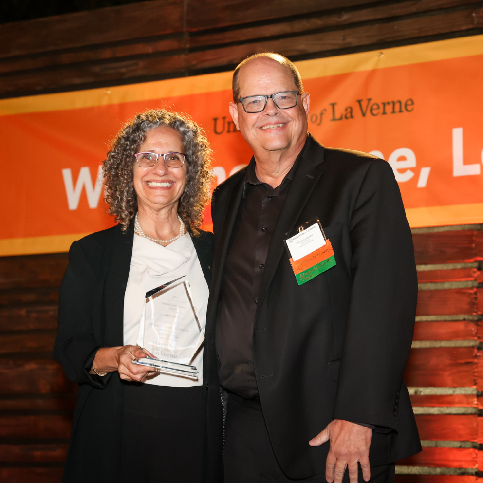 President Devorah Lieberman with Mike Laponis