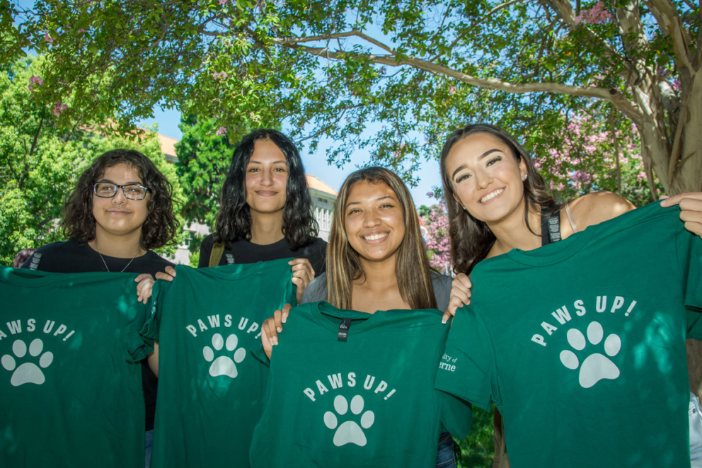 University of La Verne students posing at Convocation
