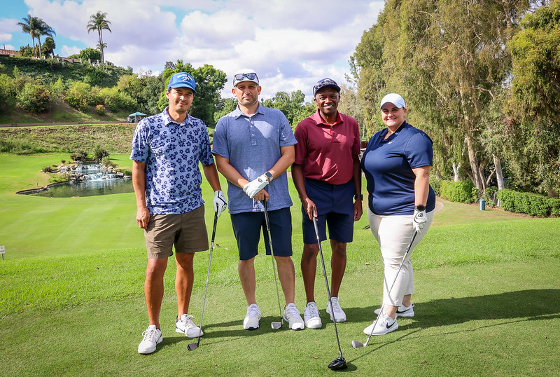 Group of attendees at the 2023 Golf Tournament