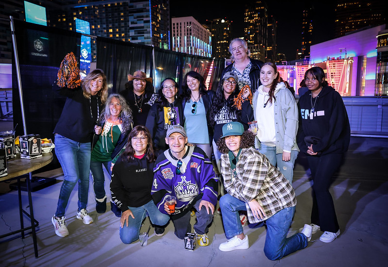 Group of attendees at LA Kings Night