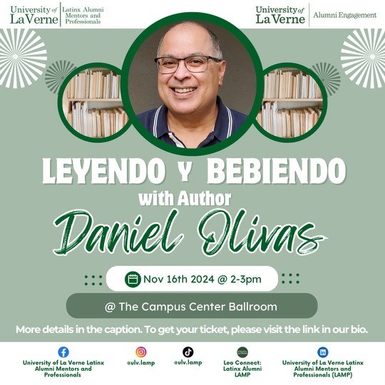 Leyendo y Bibiendo with author Daniel Olivas