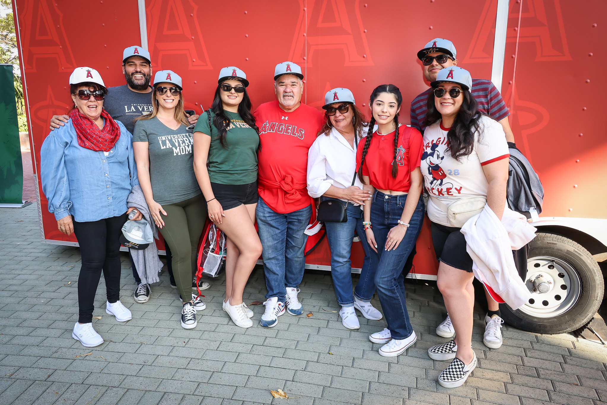 Group of fans at ULV Night at the Angels 2024.